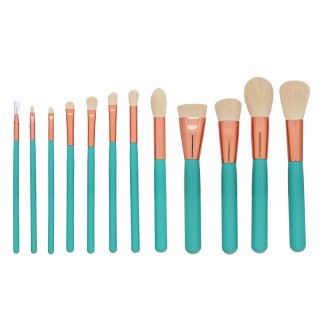 MIMO Makeup Brush Set Turquoise 12 Pcs set perii machiaj