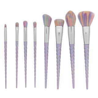 MIMO Makeup Brush Set Unicorn Pastel 8 Pcs set perii machiaj