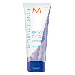 Moroccanoil Color Care Blonde Perfecting Purple Conditioner balsam pentru păr blond platinat si grizonat 200 ml