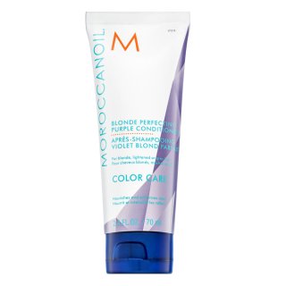 Moroccanoil Color Care Blonde Perfecting Purple Conditioner balsam pentru păr blond platinat si grizonat 70 ml