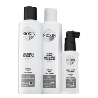 Nioxin System 1 Trial Kit set pentru păr tratat chimic 150 ml + 150 ml + 50 ml