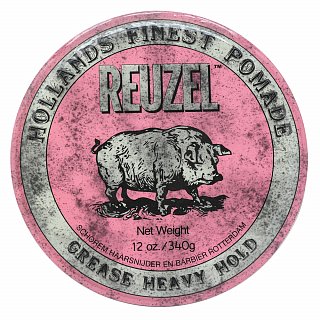 Reuzel Holland's Finest Pomade Pink Grease Heavy Hold Pomada De Par Pentru Fixare Puternica 340 G