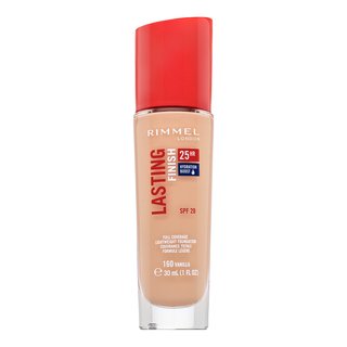 Rimmel London Lasting Finish 25HR SPF20 Full Coverage Lightweight Foundation 160 fond de ten lichid pentru o piele luminoasă și uniformă 30 ml