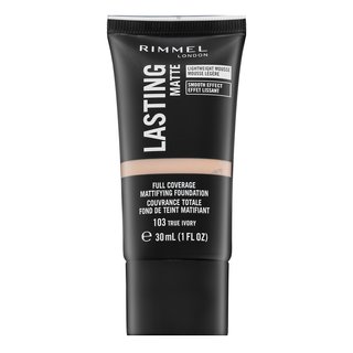 Rimmel london lasting matte full coverage mattifying foundation 103 fond de ten lichid cu efect matifiant 30 ml