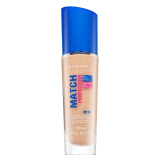 Rimmel London Match Perfection 24HR SPF20 Foundation fond de ten lichid pentru o piele luminoasă și uniformă 100 Ivory 30 ml
