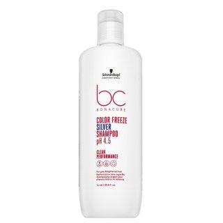 Schwarzkopf Professional BC Bonacure Color Freeze Silver Shampoo pH 4.5 Clean Performance șampon nuanțator pentru păr blond platinat si grizonat 1000 ml