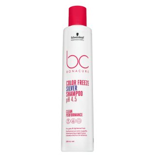 Schwarzkopf Professional BC Bonacure Color Freeze Silver Shampoo pH 4.5 Clean Performance șampon nuanțator pentru păr blond platinat si grizonat 250 ml