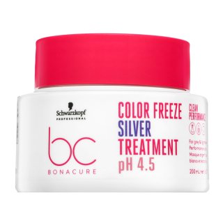 Schwarzkopf Professional BC Bonacure Color Freeze Silver Treatment pH 4.5 Clean Performance masca pentru par blond platinat si grizonat 200 ml