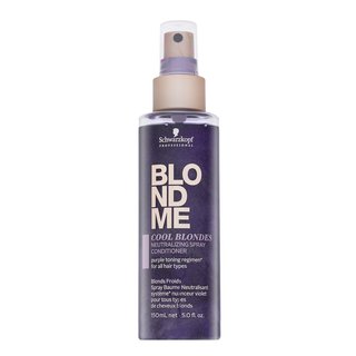 Schwarzkopf Professional BlondMe Cool Blondes Neutralizing Spray Conditioner balsam fără clatire pentru păr blond platinat si grizonat 150 ml