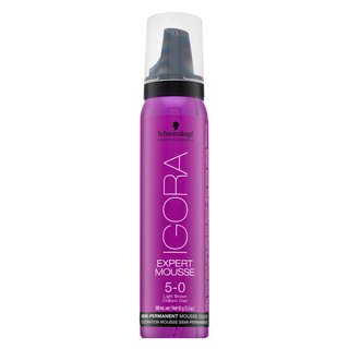 Schwarzkopf Professional Igora Expert Mousse Semi-Permanent Mousse Color spuma de vopsire semipermanentă a părului 5-0 100 ml