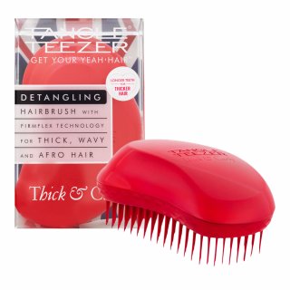Tangle teezer thick   curly salsa red perie de păr pentru păr ondulat si cret damage box