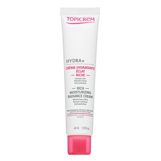 Topicrem HYDRA+ Rich Moisturising Radiance Cream cremă hrănitoare pentru piele uscată 40 ml