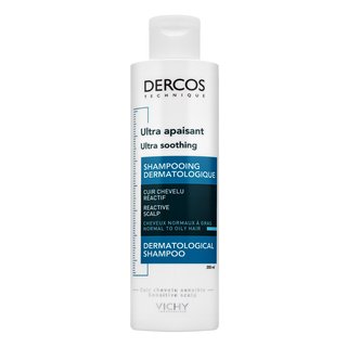 Vichy Dercos Ultra Soothing Sulfate-Free Shampoo Normal To Oily Hair sampon fără sulfati pentru un scalp seboreic 200 ml brasty.ro imagine noua