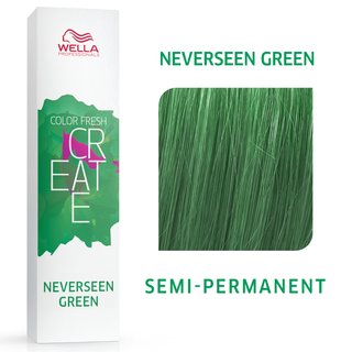 Wella professionals color fresh create semi-permanent color culoare profesională a părului semipermanent neverseen green 60 ml