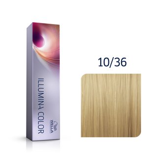 Wella Professionals Illumina Color vopsea profesională permanentă pentru păr 10/36 60 ml