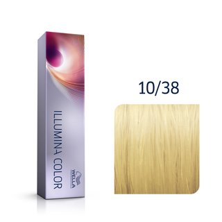 Wella Professionals Illumina Color vopsea profesională permanentă pentru păr 10/38 60 ml