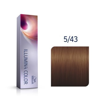 Wella Professionals Illumina Color vopsea profesională permanentă pentru păr 5/43 60 ml