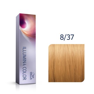 Wella Professionals Illumina Color vopsea profesională permanentă pentru păr 8/37 60 ml