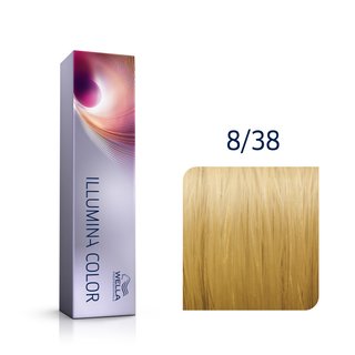 Wella Professionals Illumina Color vopsea profesionala permanenta pentru par 8/38 60 ml