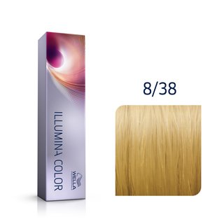 Wella Professionals Illumina Color vopsea profesională permanentă pentru păr 8/38 60 ml