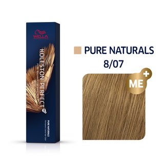 Wella Professionals Koleston Perfect Me+ Pure Naturals vopsea profesională permanentă pentru păr 8/07 60 ml