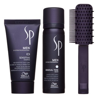 Wella Professionals SP Men Gradual Tone Black set pentru restaurarea culorii naturale a parului