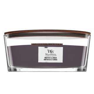 Woodwick Amethyst & Amber lumânare parfumată 453,6 g