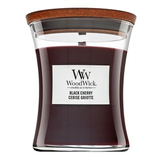 Woodwick Black Cherry lumânare parfumată 275 g