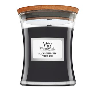 Woodwick Black Peppercorn lumânare parfumată 275 g