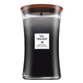 Woodwick Trilogy Warm Woods lumânare parfumată 609,5 g