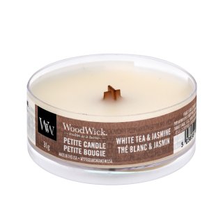 Woodwick white tea   jasmine lumânare parfumată 31 g