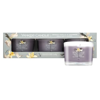 Yankee candle smoked vanilla & cashmere 3 x 37 g