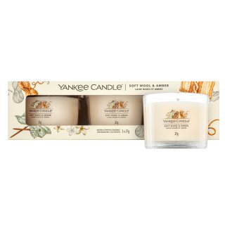 Yankee candle soft wool & amber 3 x 37 g