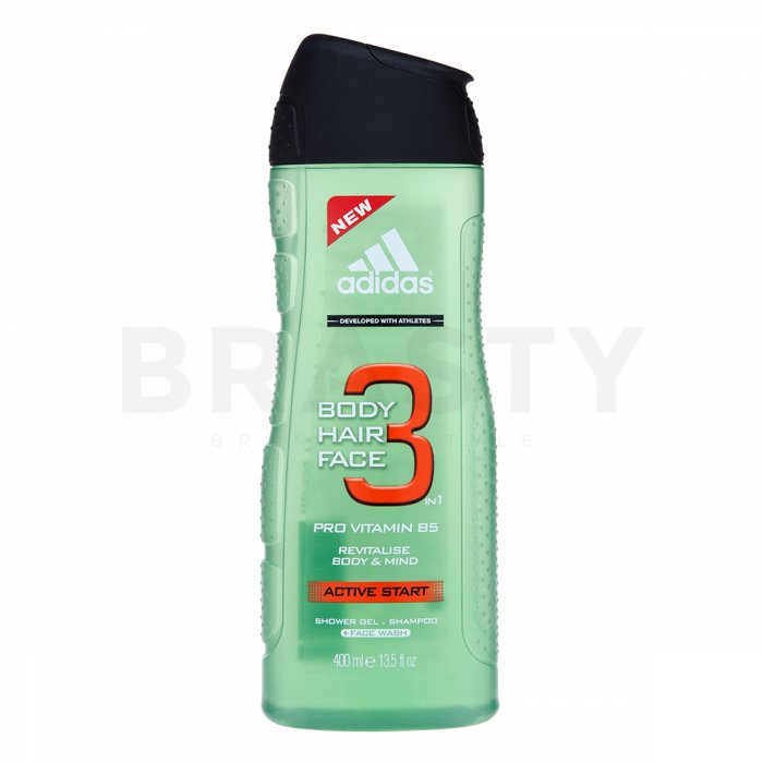 Adidas 3 active start gel de dus pentru barbati 400 ml