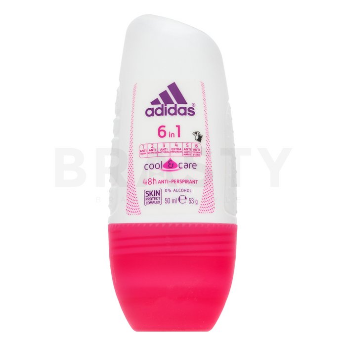 Adidas Cool & Care 6 in 1 deodorant roll-on pentru femei 50 ml