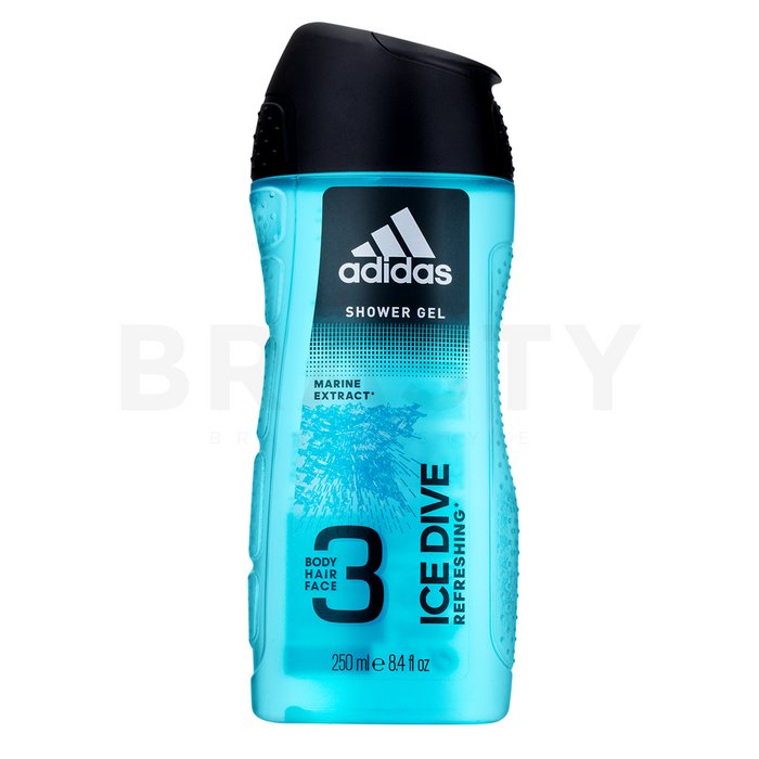 Adidas ice dive gel de duș bărbați șampon și gel de duș 2 în 1 pentru bărbati 250 ml
