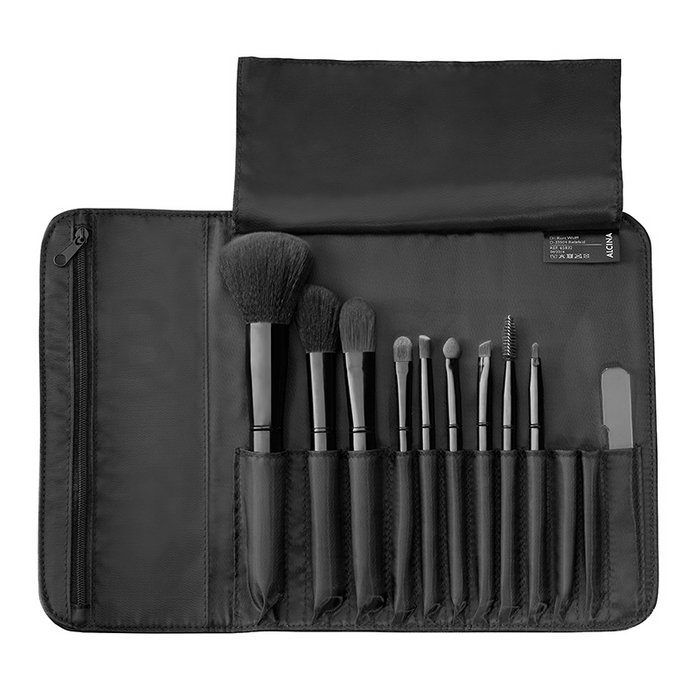 Alcina brush set with brush bag 9 pcs set perii machiaj