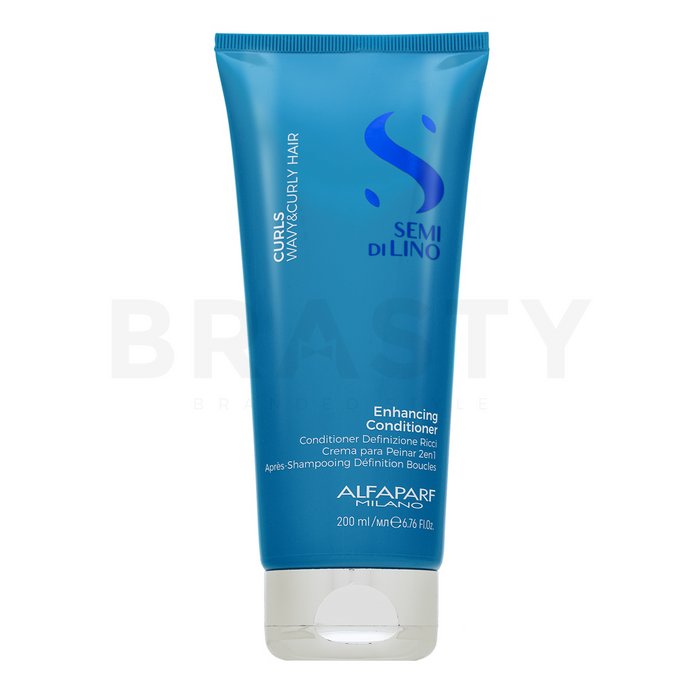 Alfaparf milano semi di lino curls enhancing conditioner balsam hrănitor pentru păr ondulat si cret 200 ml