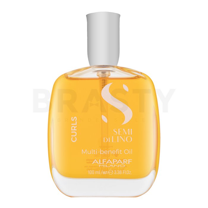 Alfaparf milano semi di lino curls multi-benefit oil ulei multifuncțional pentru luciu parului ondulat si cret 100 ml