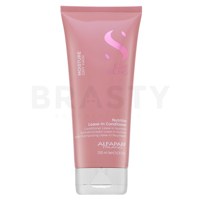 Alfaparf milano semi di lino moisture nutritive leave-in conditioner balsam fără clatire pentru păr uscat 200 ml