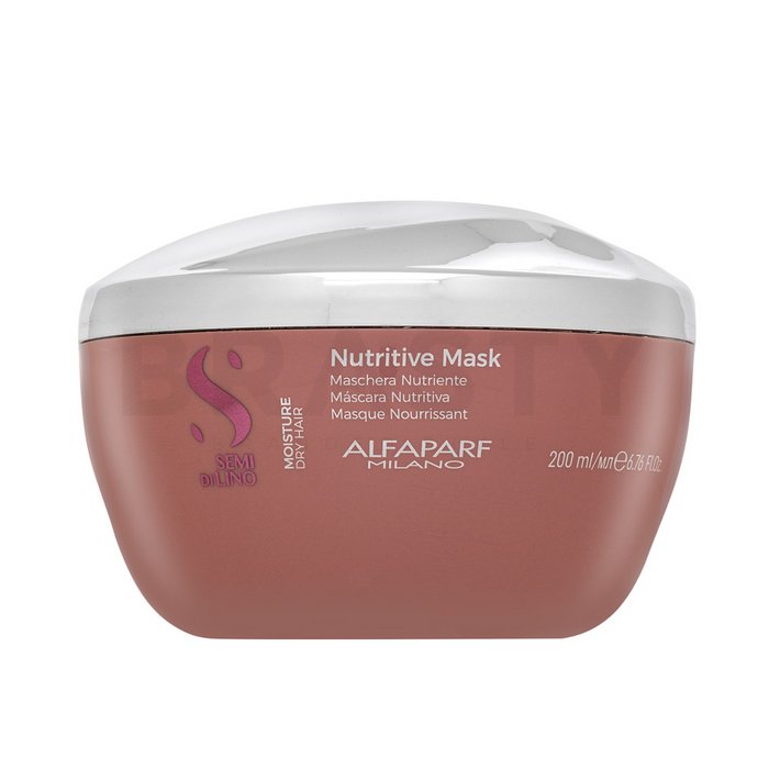 Alfaparf milano semi di lino moisture nutritive mask mască hrănitoare pentru păr uscat si deteriorat 200 ml