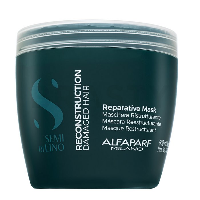 Alfaparf milano semi di lino reconstruction reparative mask mască hrănitoare pentru păr deteriorat 500 ml