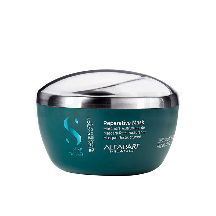 Alfaparf milano semi di lino reconstruction reparative mask mască hrănitoare pentru păr uscat si deteriorat 200 ml