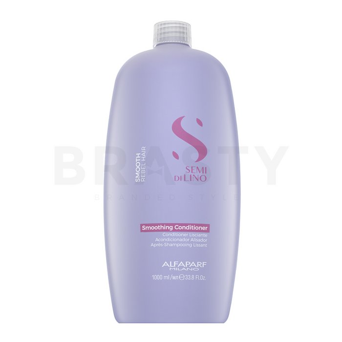 Alfaparf milano semi di lino smooth smoothing conditioner balsam pentru netezire pentru păr aspru si indisciplinat 1000 ml