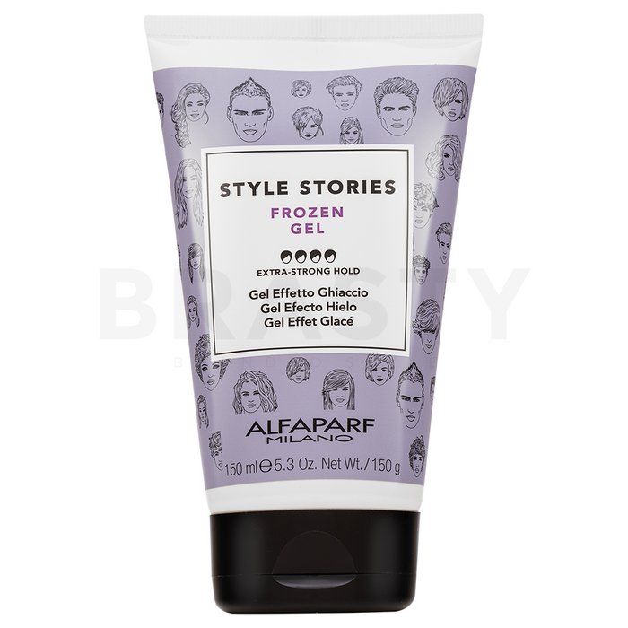 Alfaparf milano style stories frozen gel gel de păr pentru fixare puternică 150 ml