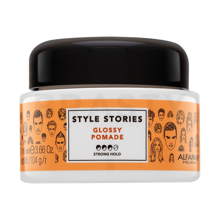 Alfaparf milano style stories glossy pomade pomadă de păr pentru fixare puternică 100 ml