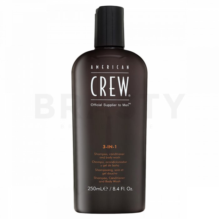 American Crew 3-in-1 șampon, balsam și un gel de duș pentru folosirea zilnică 250 ml