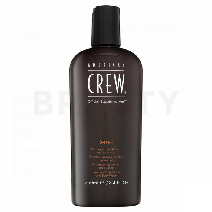 American crew 3-in-1 șampon, balsam și un gel de duș pentru folosirea zilnică 250 ml