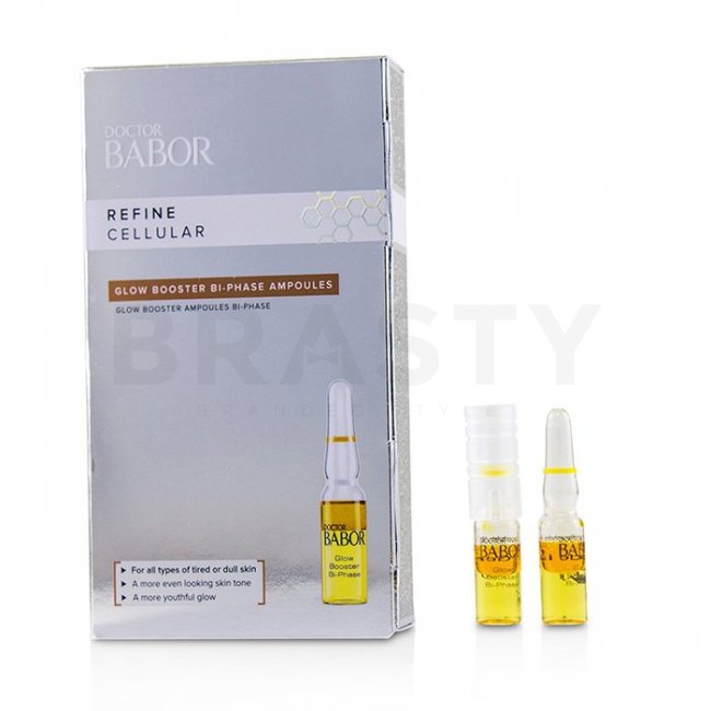 Babor refine cellular glow booster bi-phase ampoules ser cu efect de iluminare și întinerire cu vitamina c 7 ml