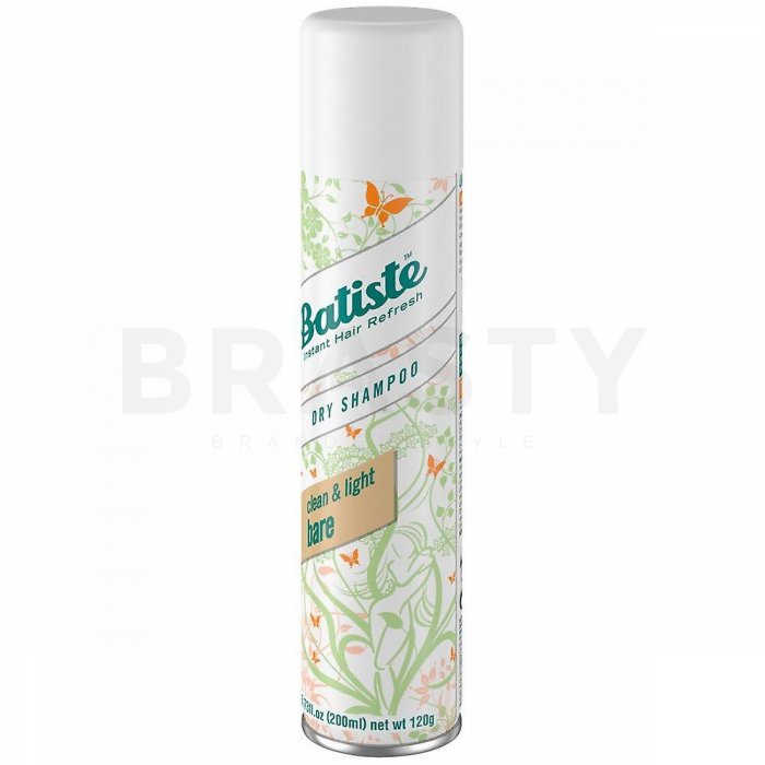 Batiste dry shampoo clean light bare șampon uscat pentru toate tipurile de păr 200 ml